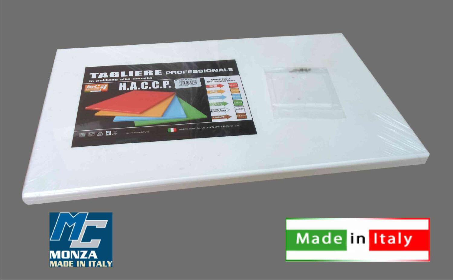 Tagliere Bianco Professionale 60x40x2 PE MC Ristorazione C5640