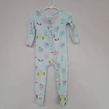 Posh Peanut Donut Footed Zipper Sleeper 9-12M
