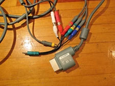 Official Microsoft Xbox 360 Audio Video AV Component HD Cable Cord! ~ Authentic!