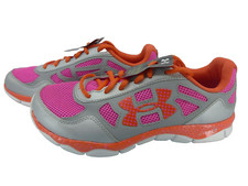 Under Armour Youth GGS Micro G Engage BL Pink Orange Athletic Shoes Size 6Y New
