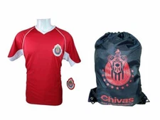 RHINOXGROUP Chivas De Guadalajara Official Soccer Jersey Set 2 Items -04 Large