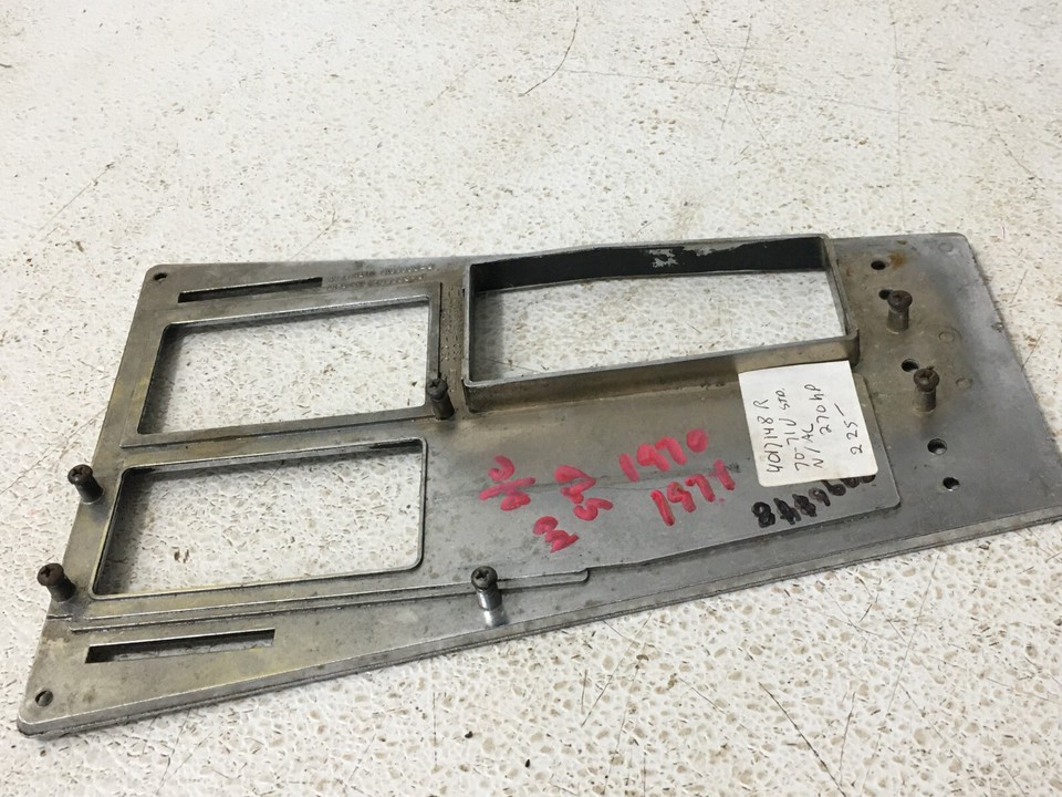 1970-1971 C3 Corvette Center Console Plate Assembly 4 Speed Non A/C ...