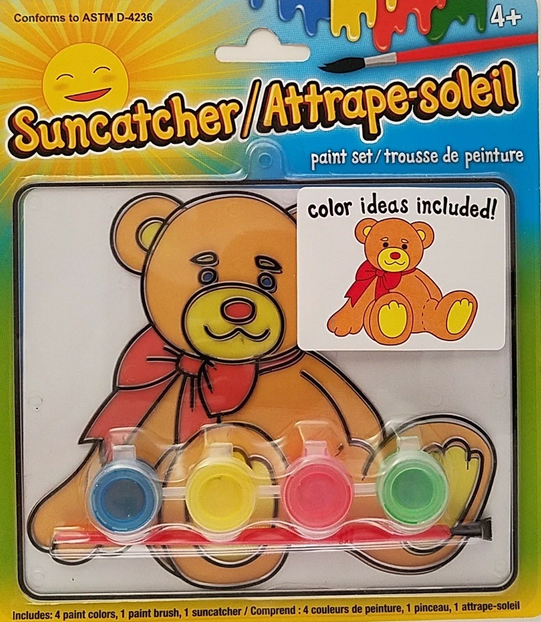 Plastic Suncatcher Paint Craft Kits Suncatchers 4.7"H x 5.7"W, Select