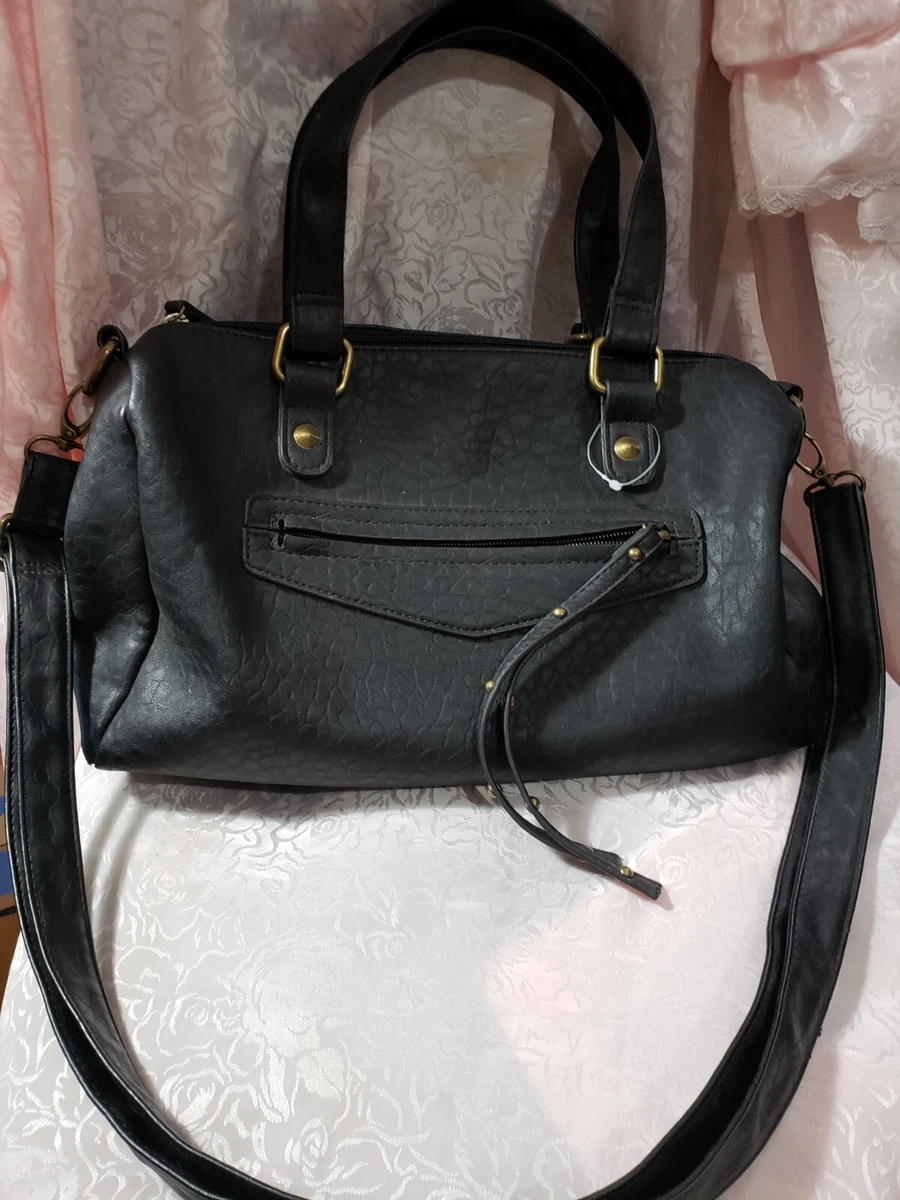 Ladies Medium Size Black Handbag With Removable Shoulder Strap eBay