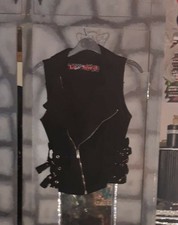 Ultra-rare Lip Service Inverted Pentagram Buckle Jacket Top Goth Punk Metal