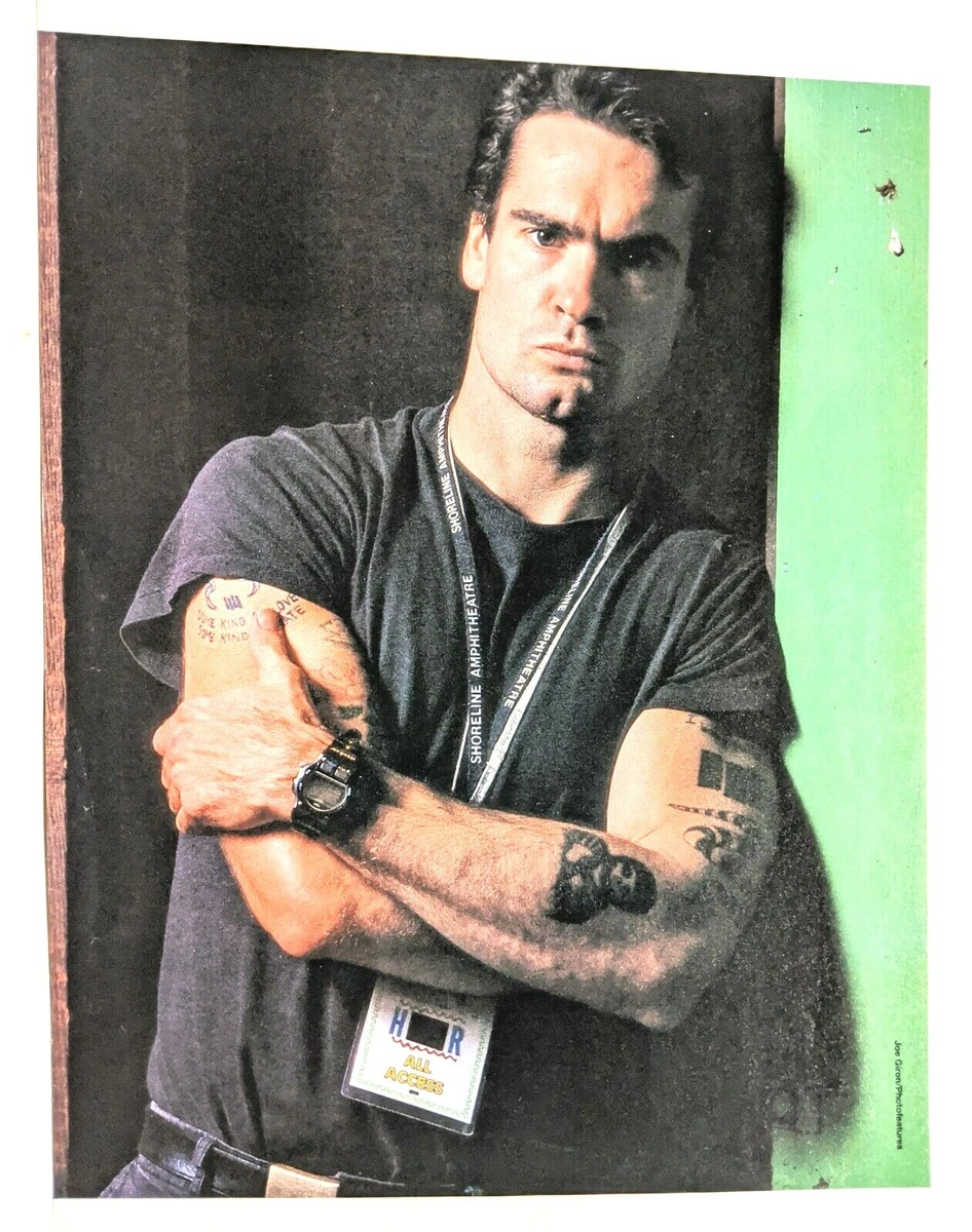 HENRY ROLLINS BLACK FLAG ANTHRAX MAGAZINE FULL PAGE PINUP POSTER CLIPPING