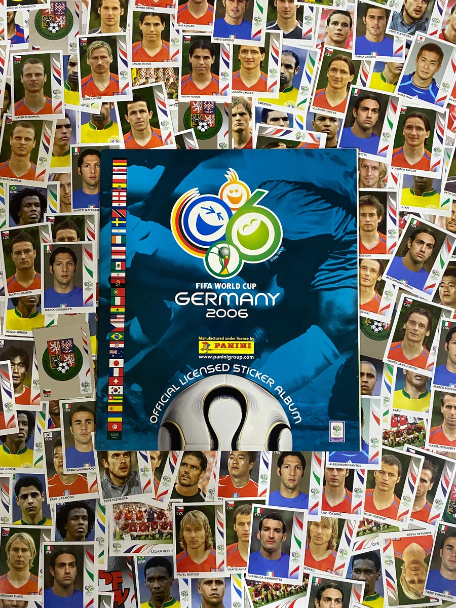 Set a pegar Alemania 2006 Panini Álbum vacío Set completo de stickers 1 sobre sellado