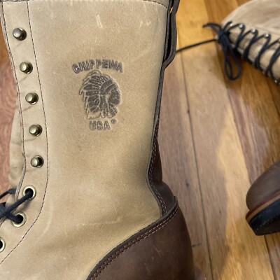 Chippewa Bay Golden Crazy Horse 29405 Packer Boots USA Made Mens‎ Size 8 M Chippewa Bay Golden Crazy Horse 29405 Packer Boot Mens Size  main image 4