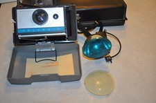 Polaroid Automatic 210 Silver Black Manual Focus Land Camera With Case