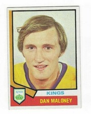 1974-75 TOPPS DAN MALONEY #172 LOS ANGELES KINGS