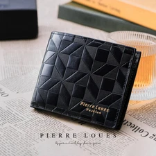 New Premium Leather Men's Wallet Men's Wallet Slim Folding Hipster ID Card Holde