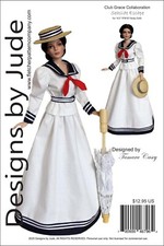 Seaside Escape Doll Clothes Sewing Pattern for 16.5" RTB101 Grace Dolls Tonner