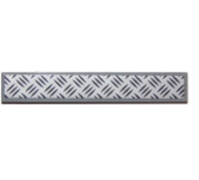 LEGO  Teil 6636pb132 - Fliese 1 x 6 Silber Trittplatte Muster 60112