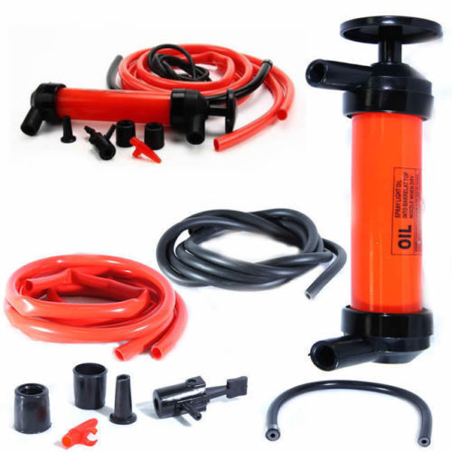 SYPHON PUMP KIT PETROL DIESEL FLUID EXTRACTOR SIPHON TRANSFER WATER LIQUID FUEL eBay