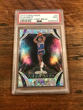 PSA 9 2019-20 Panini Prizm RJ Barrett RC Fireworks Fast Break Rookie