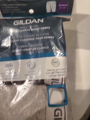 Gildan Mens Boxer Briefs 3 Pack Classic Length Tag-Free size 2XL (44"-46") New - Picture 2 of 4