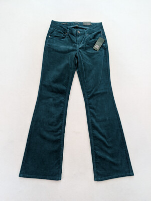 Wild Fable Women's Corduroy Pants Size 2 Green Low-Rise Flare NEW