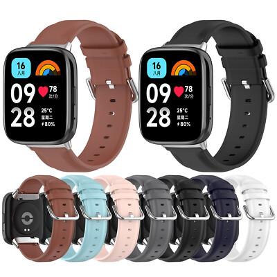 Watch Strap Leather Strap Watch Accessories for Redmi Watch 3 Youth/Lite/Active