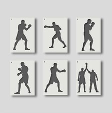Boxer Stencils - Boxing Theme Stencils - Arts and Crafts