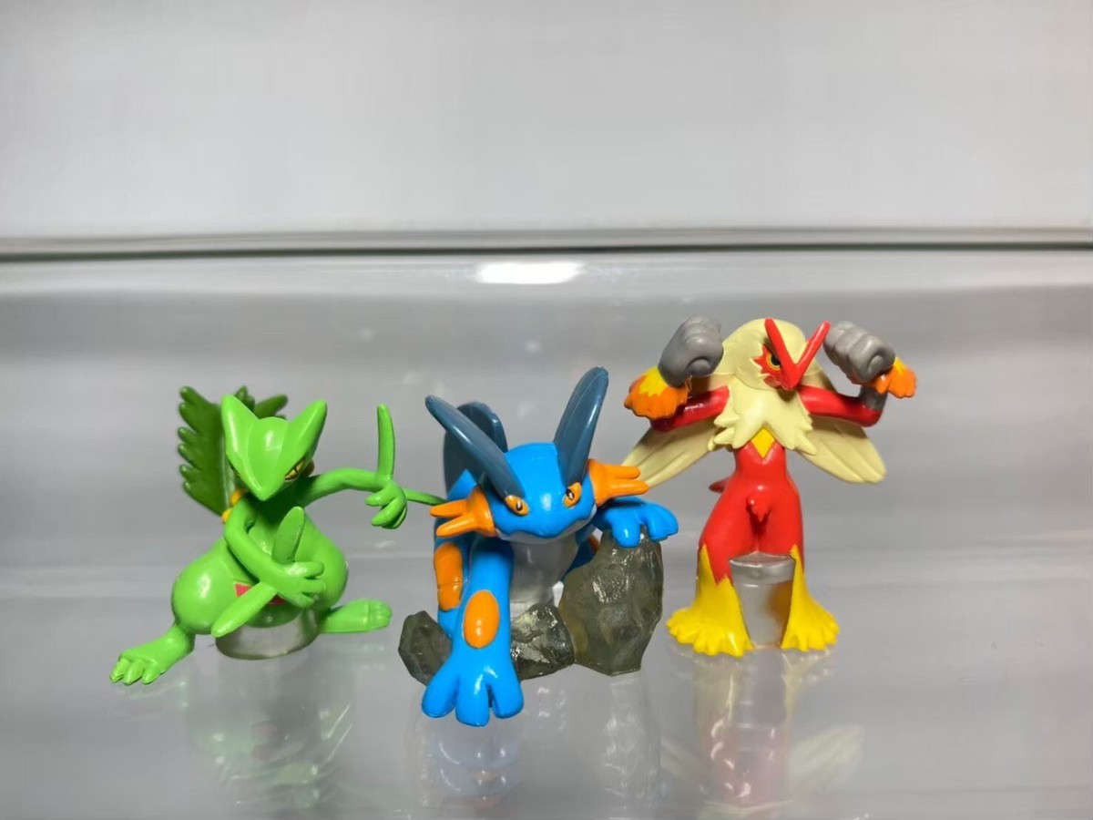Sceptile, Swampert, Blaziken Pokemon Monster WazaColle Bandai