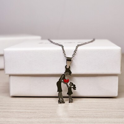 🎁 FESTA DELLA MAMMA, Collana Madre e Figlia, Confezione Regalo