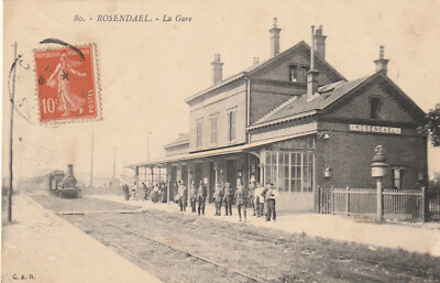 59 CPA NR. 80 ROSENDAEL DER BAHNHOF ZUG