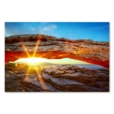 Postereck 1858 Poster Leinwand Canyon Utah, Landschaft Natur USA Sonnenuntergang