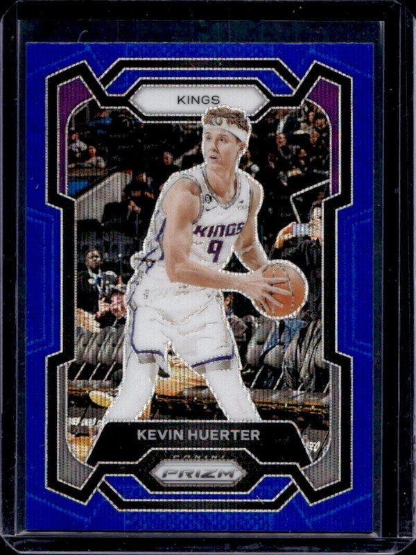 2023-24 Panini Prizm Kevin Huerter Prizm Blue Wave #240 Kings
