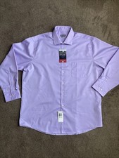 Van Heusen Flex Men's Dress Shirt-Collar Stretches -Size-XL Dahlia Purple NWT
