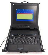 Middle Atlantic RM-KB-LCD17X8KVM, Rackmount LCD Keyboard, 1 RU, 8 Port KVM