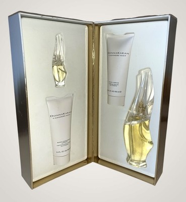 NEW Donna Karan Cashmere Mist 4Pcs Gift Set 3.4 Parfum EDP Lotion Full Size