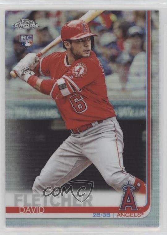 2019 Topps Chrome Refractor David Fletcher #181 0k26