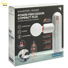 Sharper Image Power Percussion Compact Plus Portable Massager - Gray New