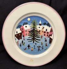 Villeroy & Boch Premium Porcelain Naif Christmas Salad plate 8.25 in.