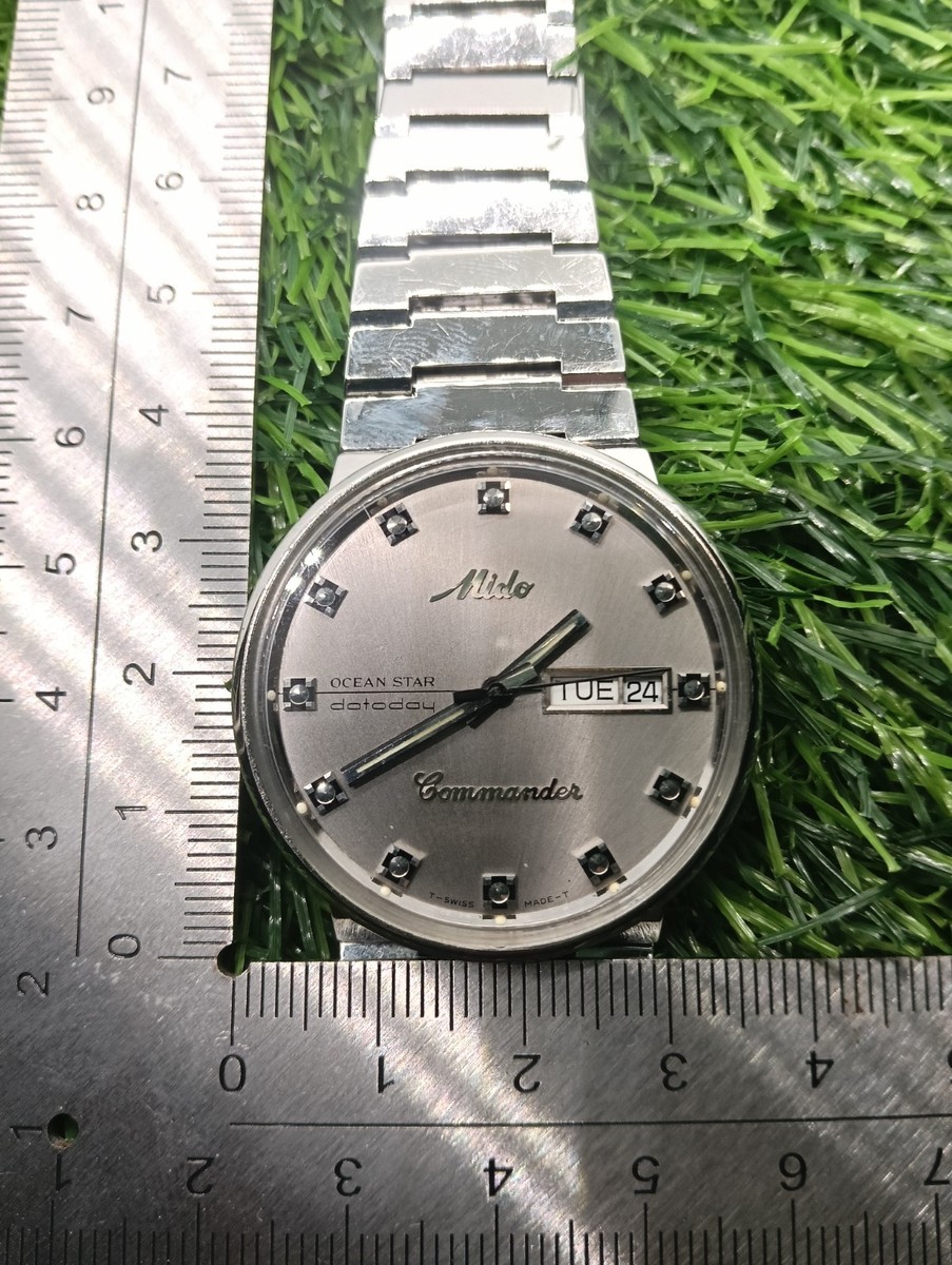 MIDO COMMANDER OCEAN STAR DATODAY 8269 Stainless AUTOMATIC SWISS