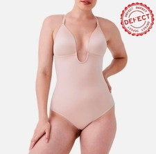 NWD SPANX shape Suit Low Back Comfortable Medium Compression BEIGE L