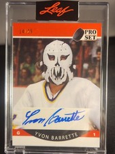 2021 Leaf Pro Set Hocky Yvon Barrette Auto #/25
