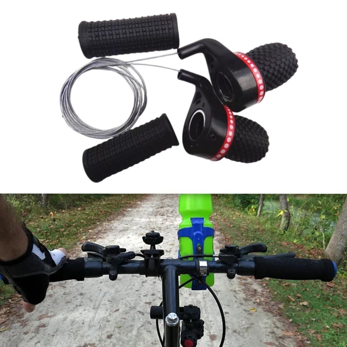 Bike Twist Grip Gear Cycling Repair Replacement 18/21 Speed Bike