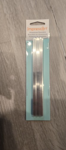Bracelet Aluminium Vierge ImpressArt – Lot De 10 – 14 Ga (3/8" X 6") – Pour Gravure