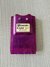 Sony Playstation 1 Memory Card 2X Performance Purple