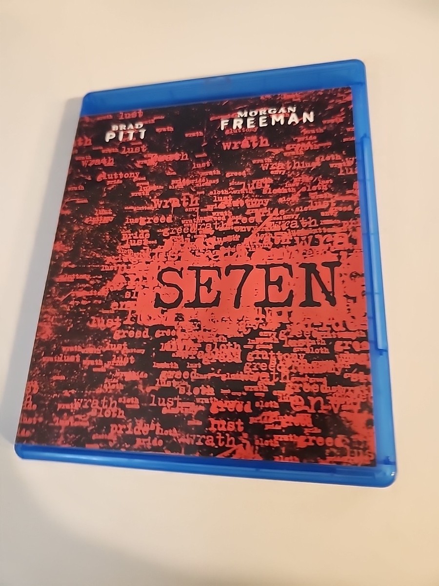 Se7en (Blu-ray, 2011) Seven, 7, David Fincher, Brad Pitt, Morgan