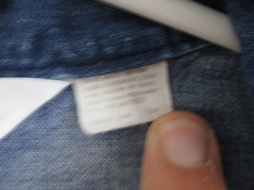 Levi's Vintage, Orange Tab, Denim Shirt Popover with collar Small - Picture 6 of 19