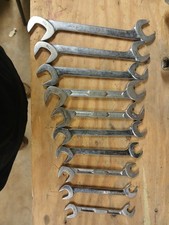 Snap-on 10 Pc Sae 4 Way Angle Open End Wrench Set 58-1 -14 Snap-on 10 Pc Sae 4 Way Angle Open End Wrench Set 58-1 -14