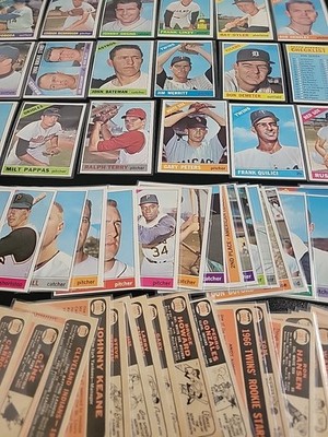 1966 Topps Baseball Cards Lot - 71 Different EX to EXMT- W/ Unmarked Checklist