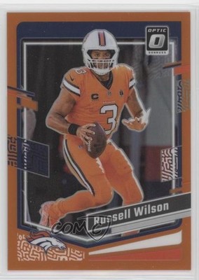 2023 Panini Donruss Optic Orange Prizm 172/249 Russell Wilson #57 1ao0