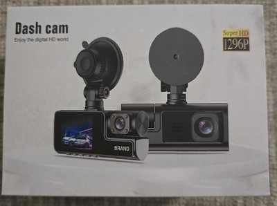 NEW Dual Lens Dash Cam Vehicle Blackbox DVR Full HD 1296p Camera Video Car
