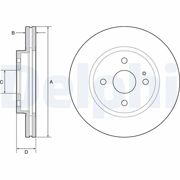 2X Delphi Bremsscheibe BG4942C FüR RF DL MX Mazda DJ ND 4 Targa ND2E ND5R ND6E-image
