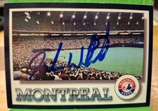 GABE WHITE - SIGNED 1994 MONTREAL EXPOS STADIUM SCORE TEAM CHECKLIST CARD #654