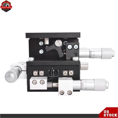 60×60mm 3Axis Linear Stage Trimming Platform Bearing Tuning Sliding Table New