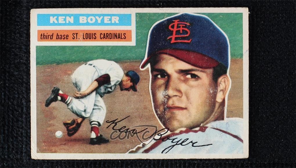 1956 Topps Ken Boyer (Gray Back) #14 03j5